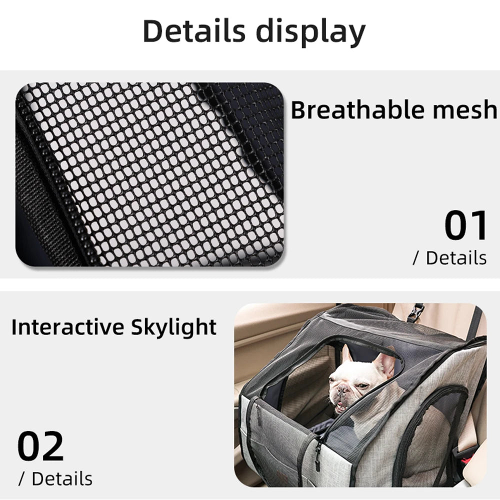 🐾🚘 Samochodowe Łóżko i Fotelik dla Zwierząt – Wielofunkcyjny, Składany i Wodoodporny