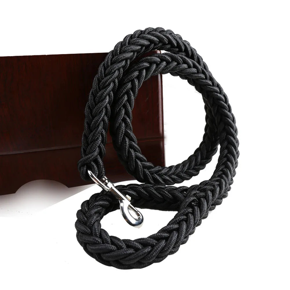 🐾 Wytrzymała Smycz dla Średnich i Dużych Psów – Solidna, Pleciona Ręcznie z Nylonu