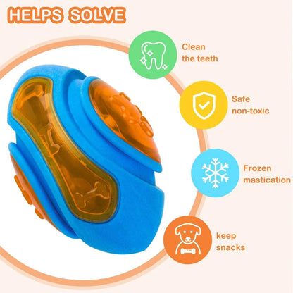 🐶 Gumowa Zabawka dla Psów – Wytrzymała, Gryzak z Piszczałką,