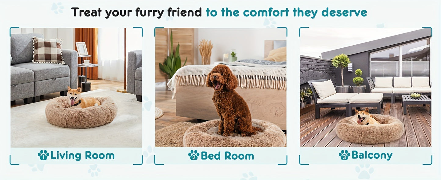 Miękkie pluszowe legowisko uspokajające dla psa i kota