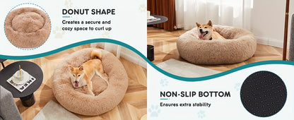 Miękkie pluszowe legowisko uspokajające dla psa i kota