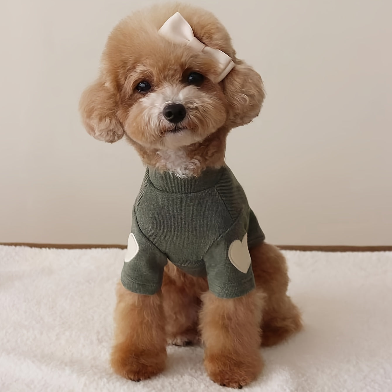 Miękki sweterek dla psa „Cozy Heart Fleece Sweater”