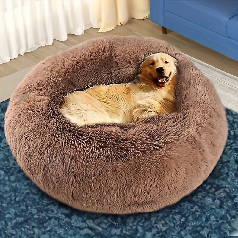 miękkie legowisko dla psa typu donut